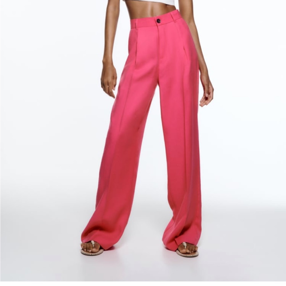 Zara Full Length Pink Pants XS